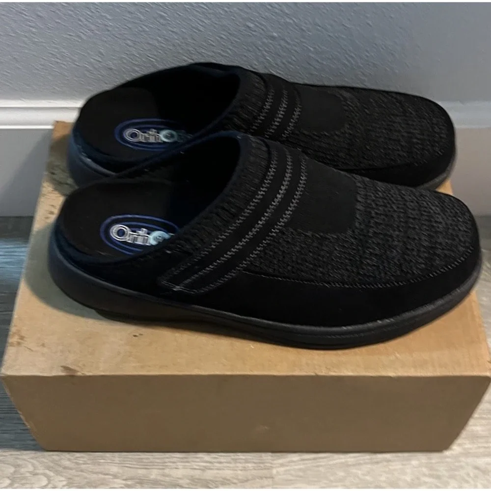 Ortho Hudson Mens Stretch  Slip On Sandals Stretch  Msrp $160